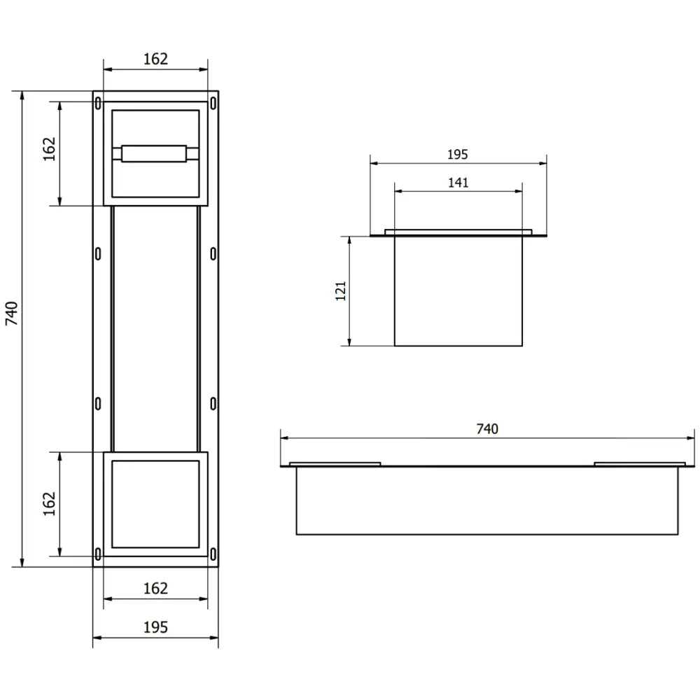 Mexen X-wall-bp Toalettpapirholder med Magasin Gull