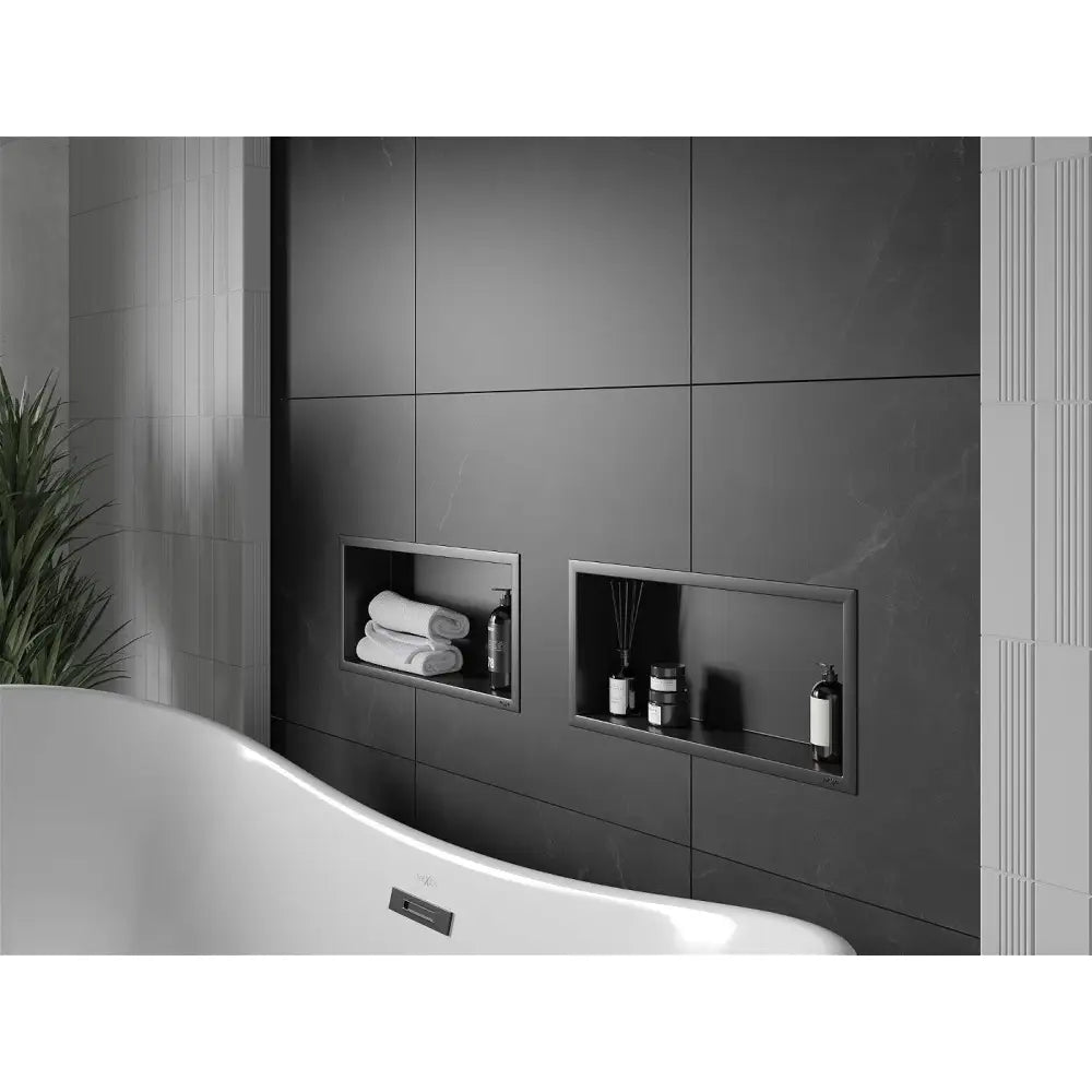 Mexen X-wall-r Nisjehylle med Kant 45x20 Cm Svart