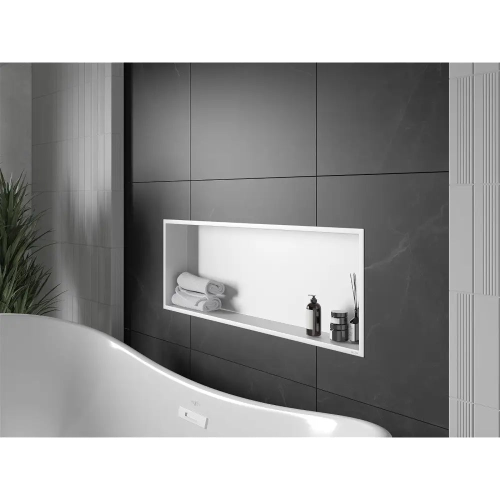 Mexen X-wall-r Nisjehylle med Kant 90x30 Cm Hvit