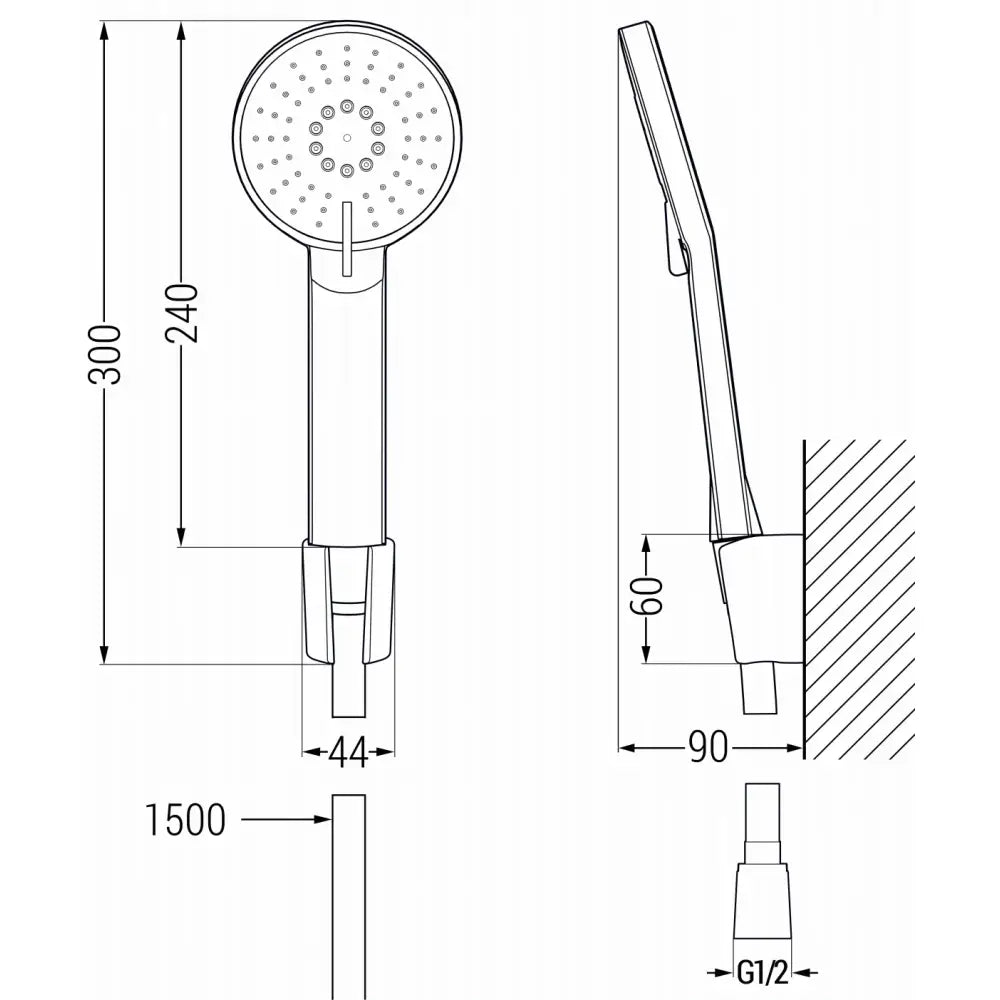 Mexen Zero R40 Badekarsett Svart - 71103r40-