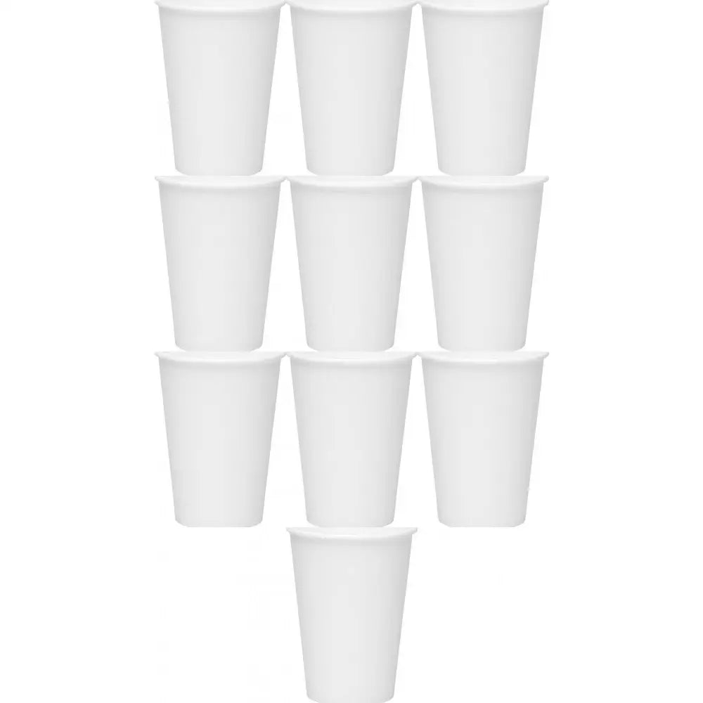 Miljøvennlige Hvite Papirkopper 250ml - 500 Stk