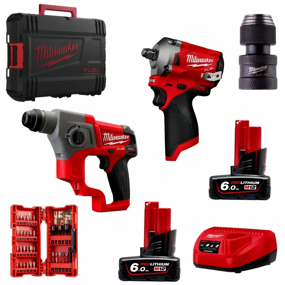 Milwaukee M12 Fpp2bp-602x Elektroverktøysett
