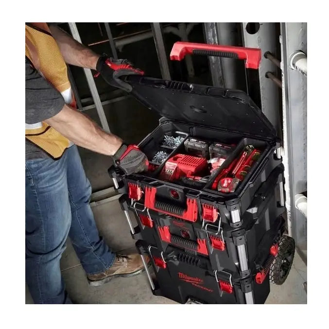Milwaukee Packout 123 Sett med Kasser på Hjul