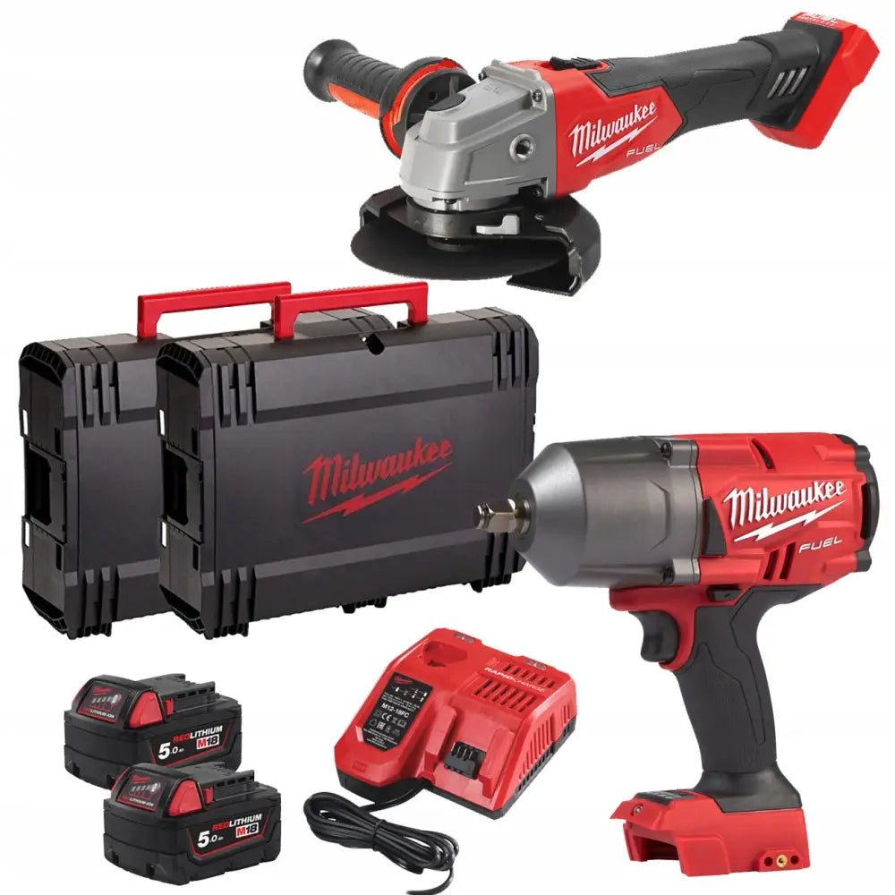 Milwaukee Slagtrekker + Vinkelsliper 125 Mm