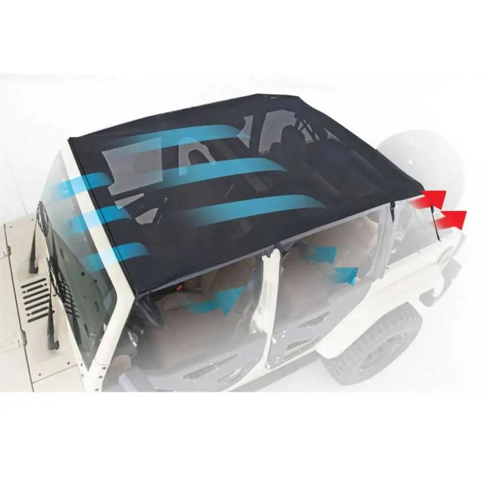Mjukt Topp Bikini Forlenget Mesh Smittybilt - Jeep Wrangler Jk 2 d 10-18