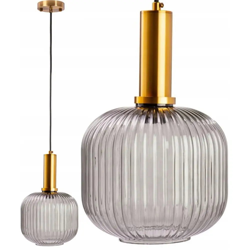 Moderne Hengende Lampe i Grått Glass (ep015-7 B-gs)