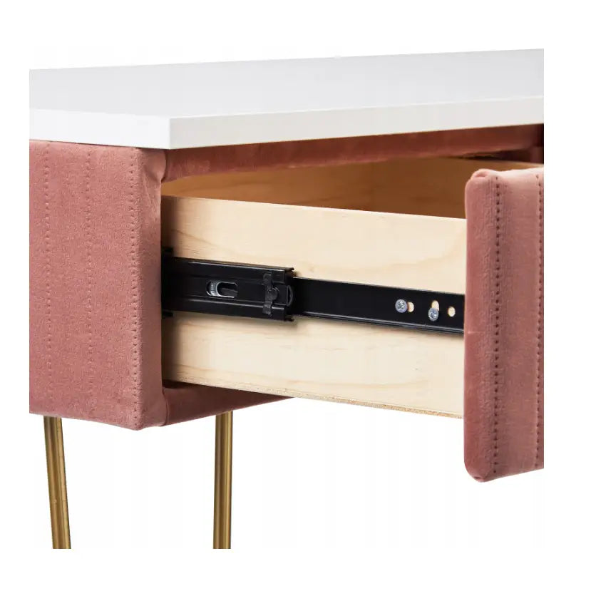 Moderne Sminkebord til Soverommet med Krakk i Rosa