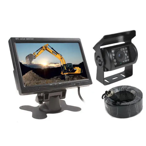 Monitor 7-kamera med Sony-optikk Vanntett 12/24v Rv7000v