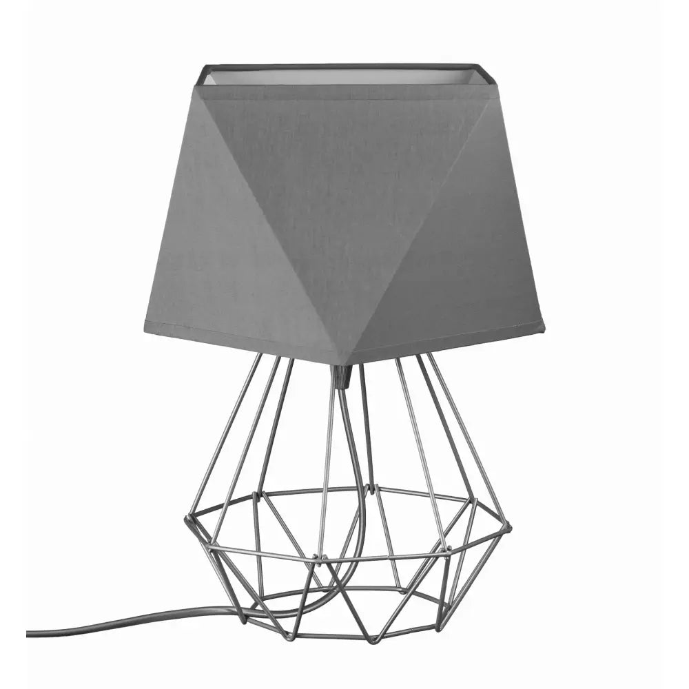 Nattlampe Diamant Loft Grå med Grå Skjerm