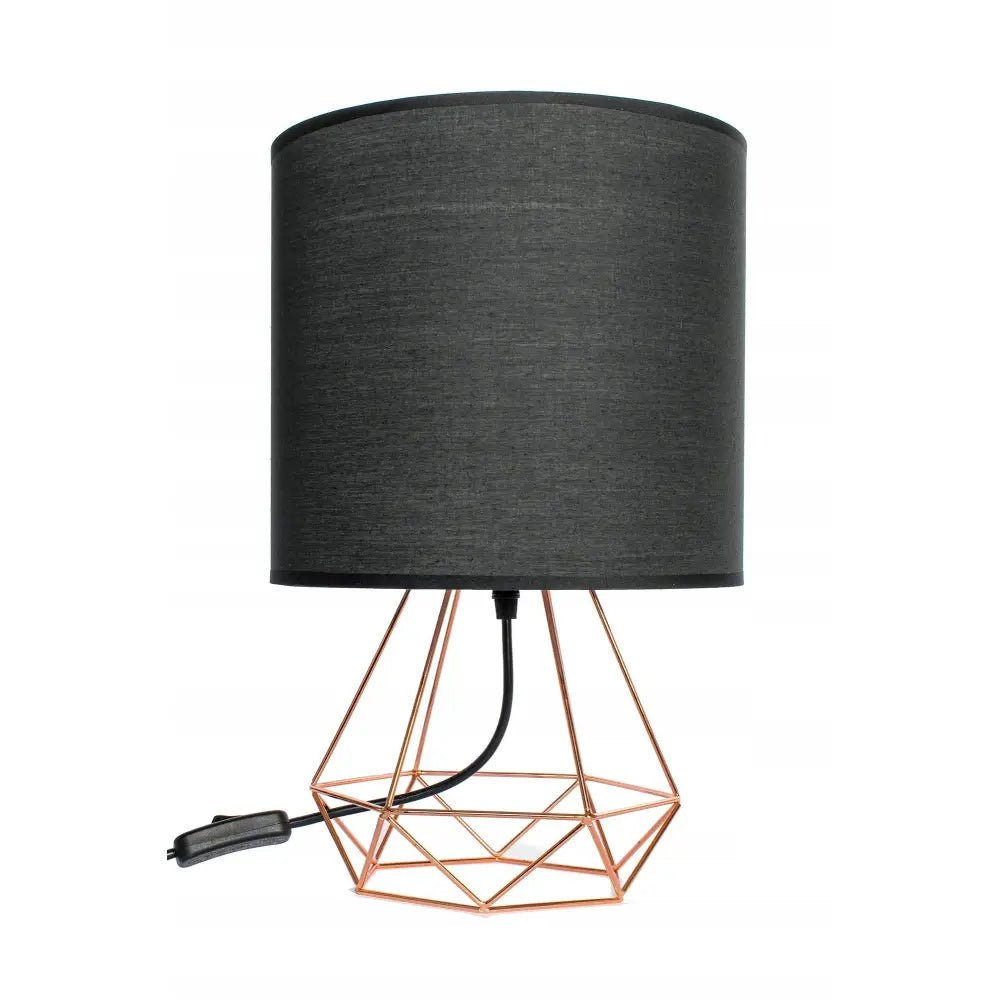 Nattlampe Golden Rose Svart Bordlampe
