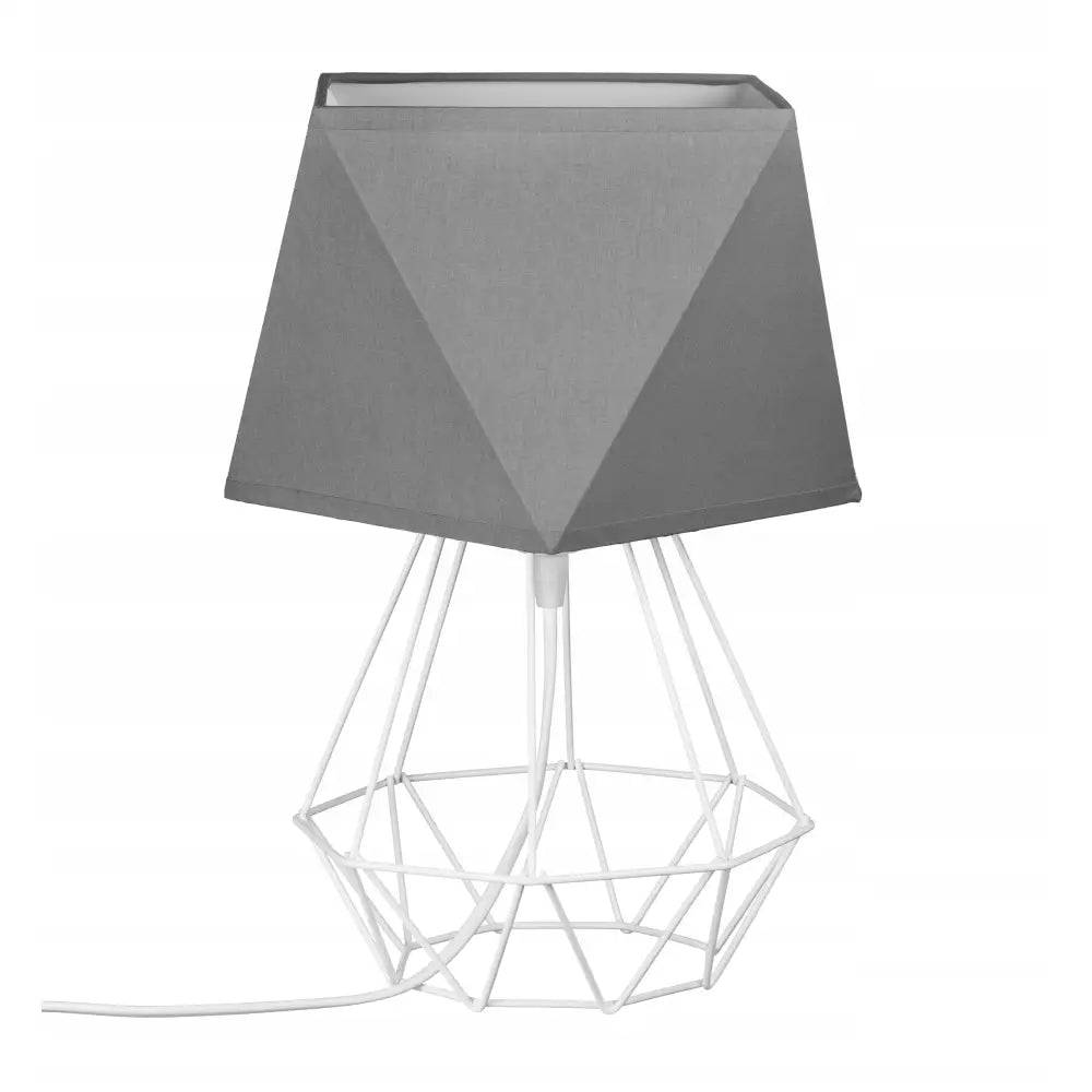 Nattlampe Loft Diamantformet Trådskjerm Hvit/grå