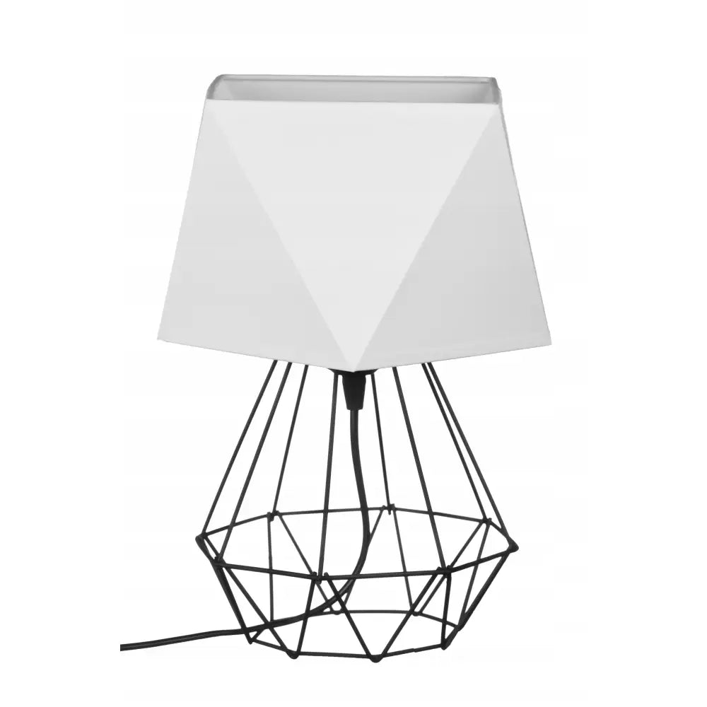 Nattlampe Loft Skjerm Diamant Trådkurv Hvit