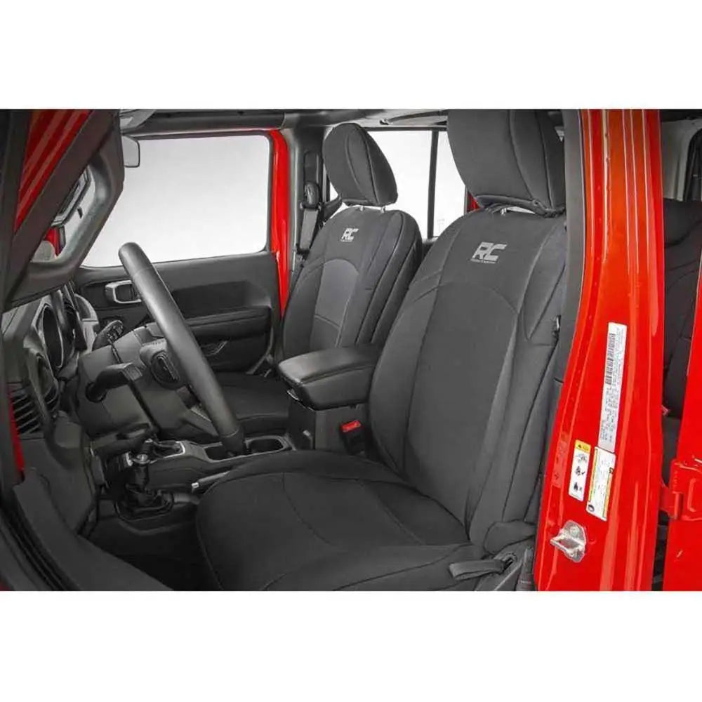 Neopren Svart Setetrekksett - Jeep Wrangler Jl 2d 18-