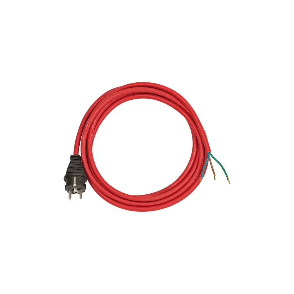 Nettkabel Ip44 Rød 3m H05rr-f 3g1,5mm²