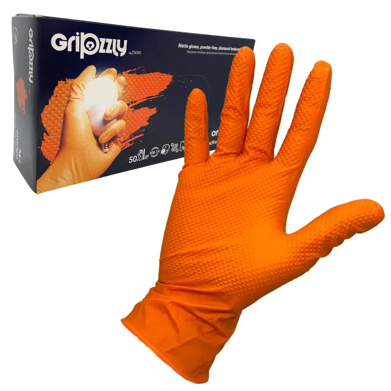 Nitrilhansker Gripzzly Pudderfrie Xl 50 Stk