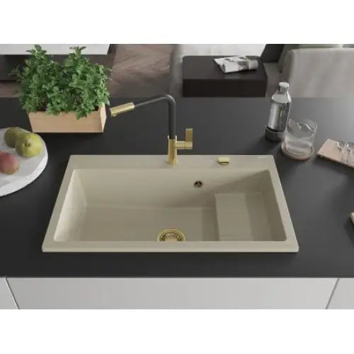Omar Kjøkkenvask 1 Kum 800x480 Mm Beige - 6520801005-69-g