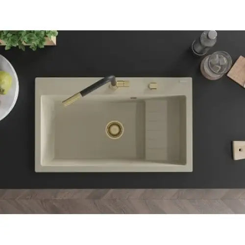 Omar Kjøkkenvask 1 Kum 800x480 Mm Beige - 6520801005-69-g