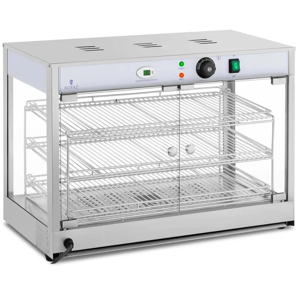 Oppvarmet Matpresentasjonsdisplay 3 Hyller 25-85c 1200w