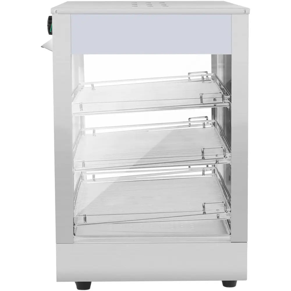 Oppvarmet Matpresentasjonsdisplay 3 Hyller 25-85c 1200w