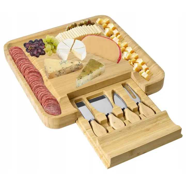 Ostefat Spekefat Snacksfat + Kniver i Bambus