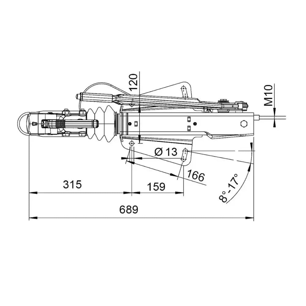 Påløpsbrems Tilhenger Al-ko 251s 2700 Kg