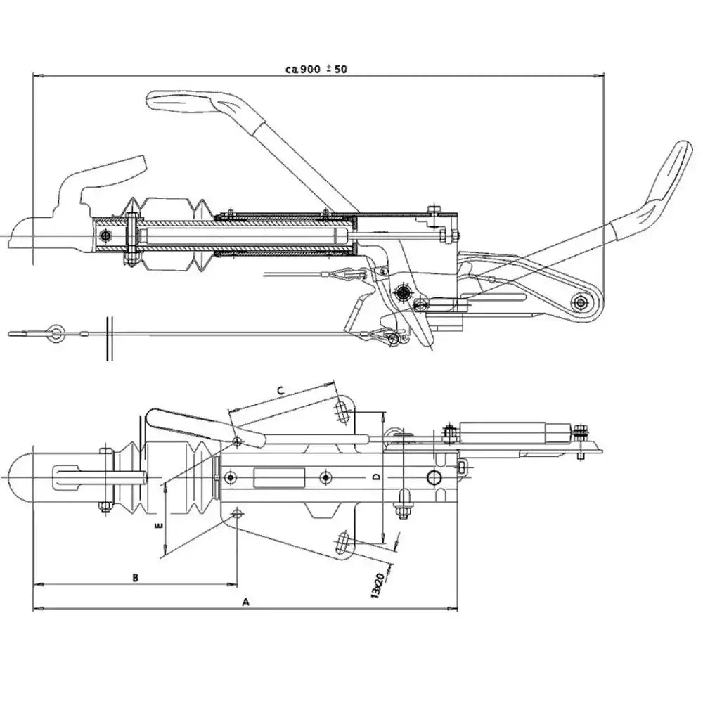 Påløpsbrems Tilhenger Knott Kf17 1700 Kg