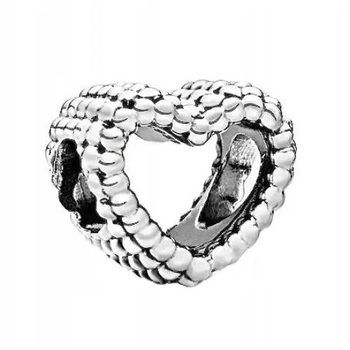 Armbånd med Charms Sølvhjerte og Perler Anheng