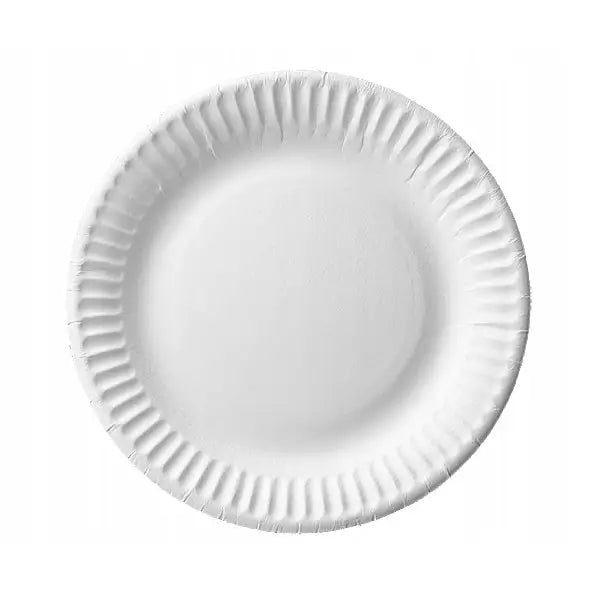 Papir Tallerkener Hvite 100stk 18cm Diameter