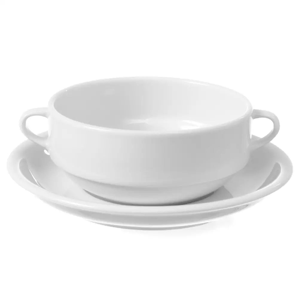 Porselensbuljongbeger Hvit Optima 380ml Pakke 12stk. - Hendi 770924