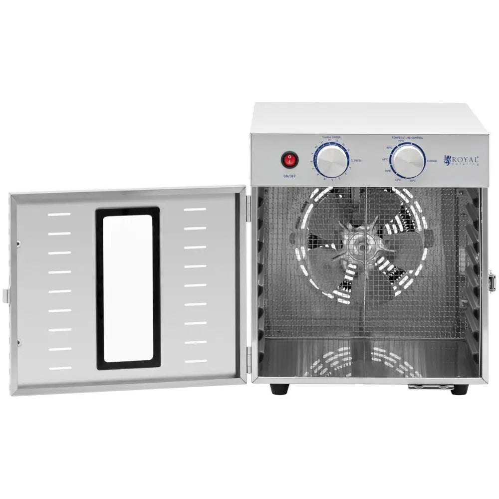 Profesjonell Matavfukter Dehydrator 8 Hyller 29x29cm 22l 800w