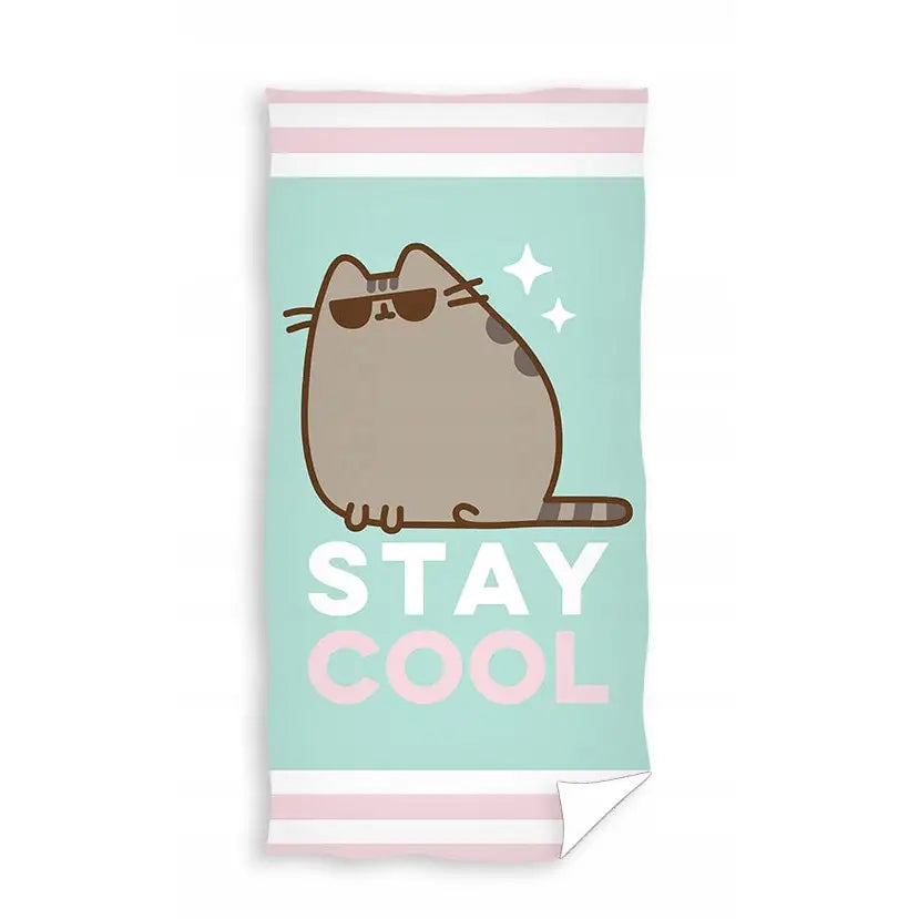 Pusheen Stay Cool Håndkle med Katt i Briller 70x140