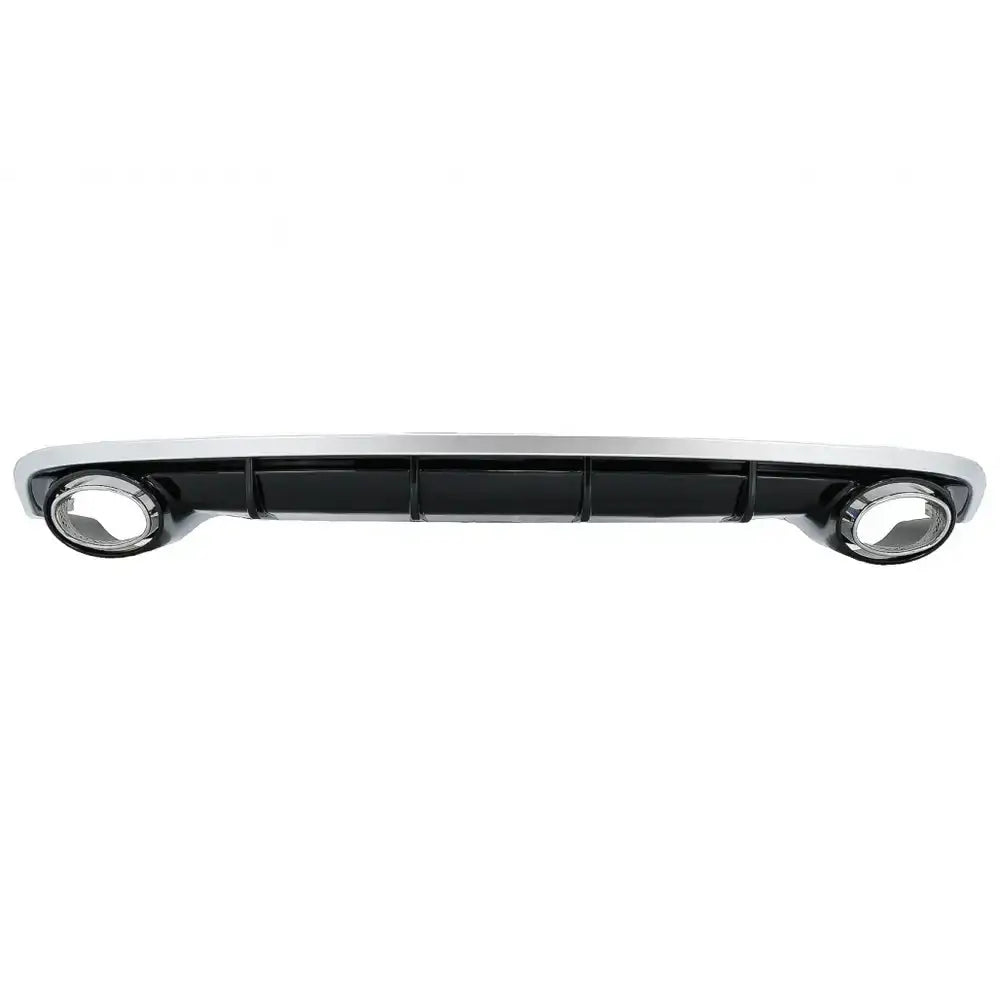 Rear Bumper Valance Diffuser & Exhaust Tips Suitable for Audi A6 4g Facelift (2015-2018) Rs6 Design