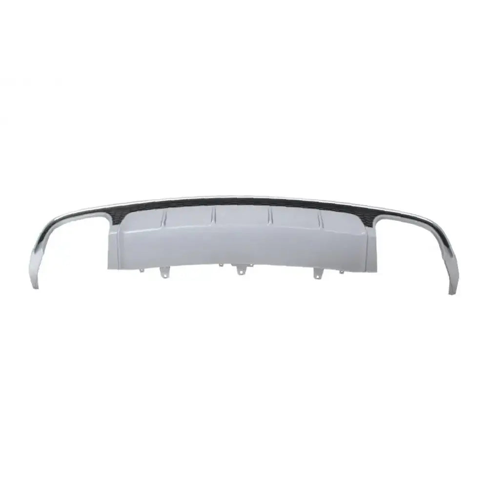 Rear Bumper Valance Diffuser With Exhaust Muffler Tips Suitable for Audi A6 4g Facelift (2015-2018) Sedan Limousine S6
