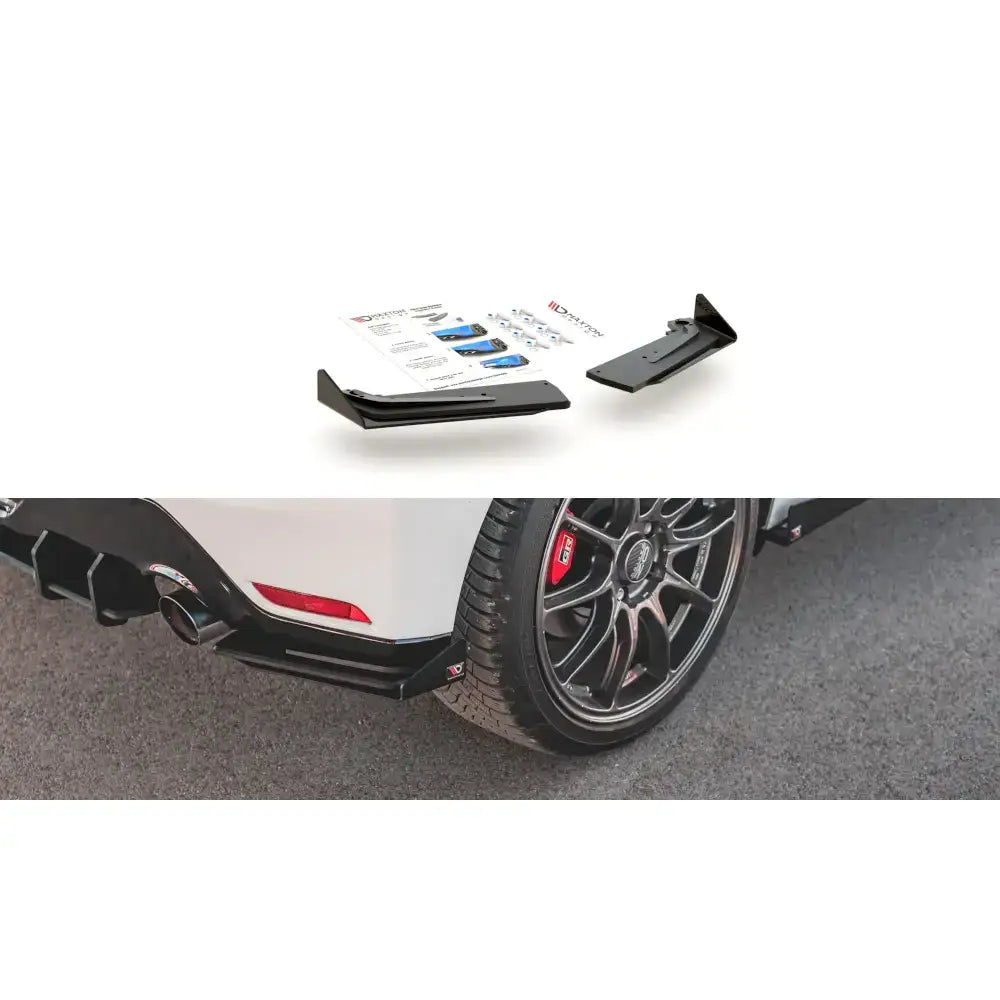 Rear Side Splitters Racing Durability + Flaps Toyota Gr Yaris Mk4