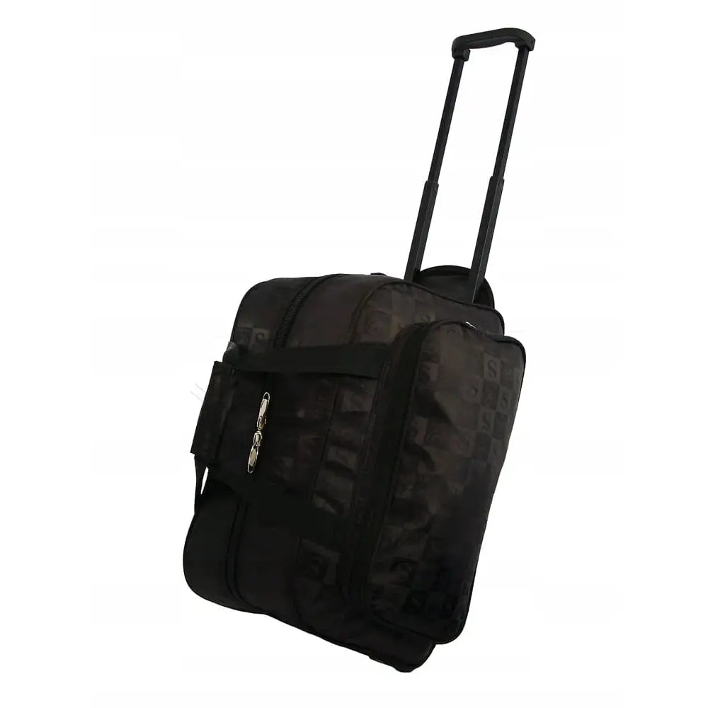 Reisebag med Hjul 48 Cm $ Bokstaver Svart