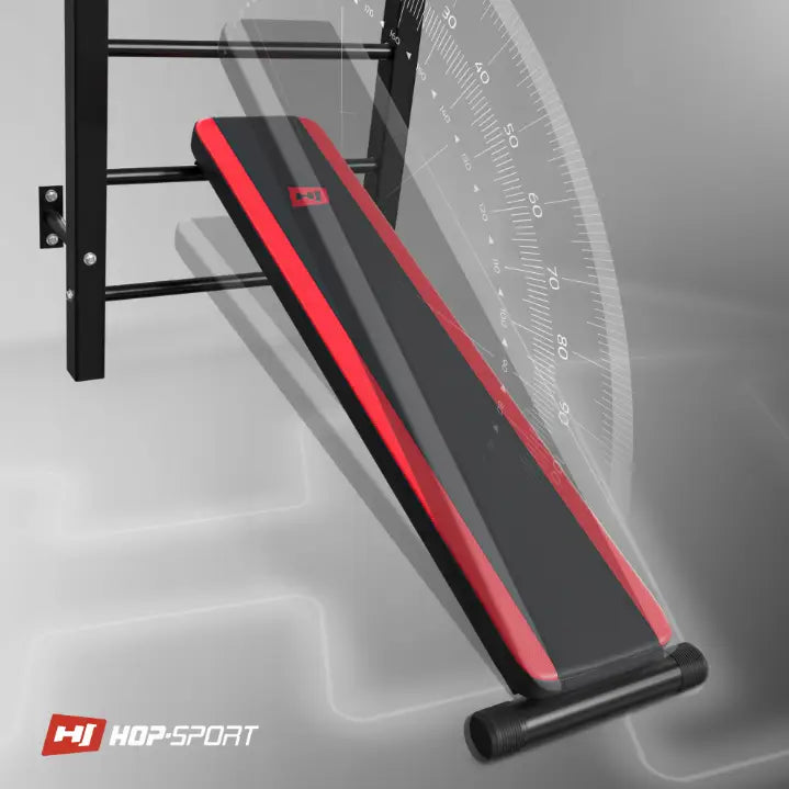 Ribbevegg med Parallelle Barer og Treningsbenk Hs-1008k