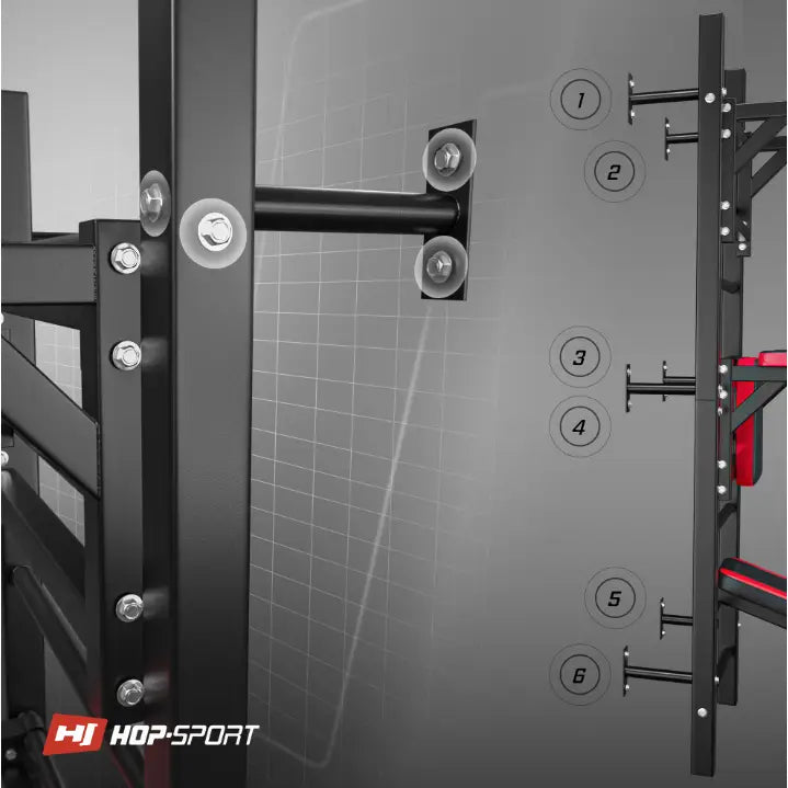 Ribbevegg med Parallelle Barer og Treningsbenk Hs-1008k