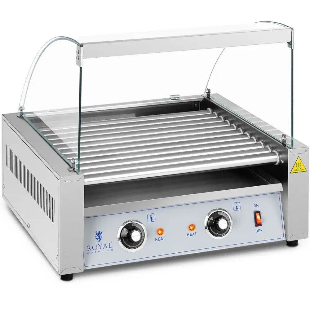 Rullende Grillpølsevarmer med 11 Valser 1100 w