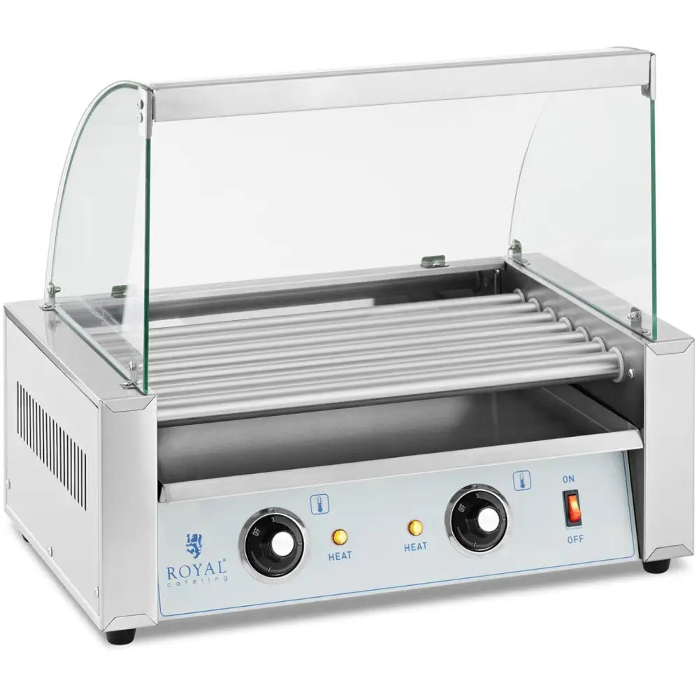 Rullende Grillpølsevarmer med Beskyttelse - 7 Ruller 700 w
