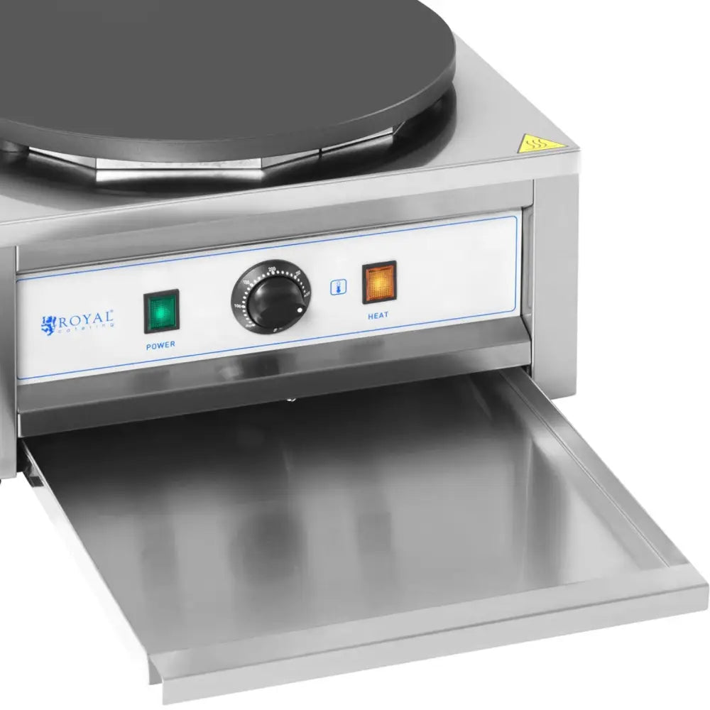 Rund Elektrisk Pannekakestekeplate 40 Cm 0-300 c 3000 w