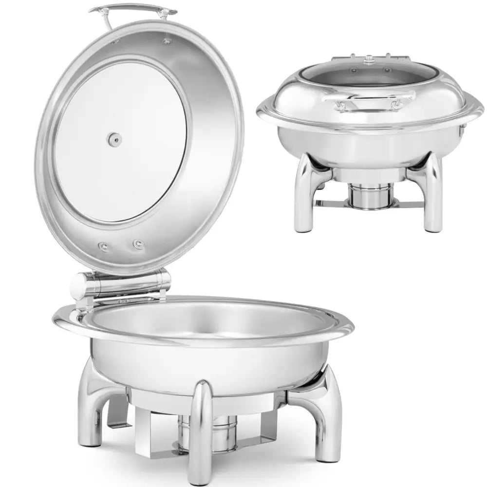 Rund Matvarmeplate med Lokk 39 Cm Diam. 5,5 l