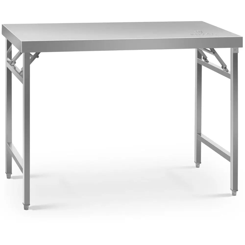 Rustfritt Stål Sammenleggbart Kjøkkenbord 120 x 60 Cm