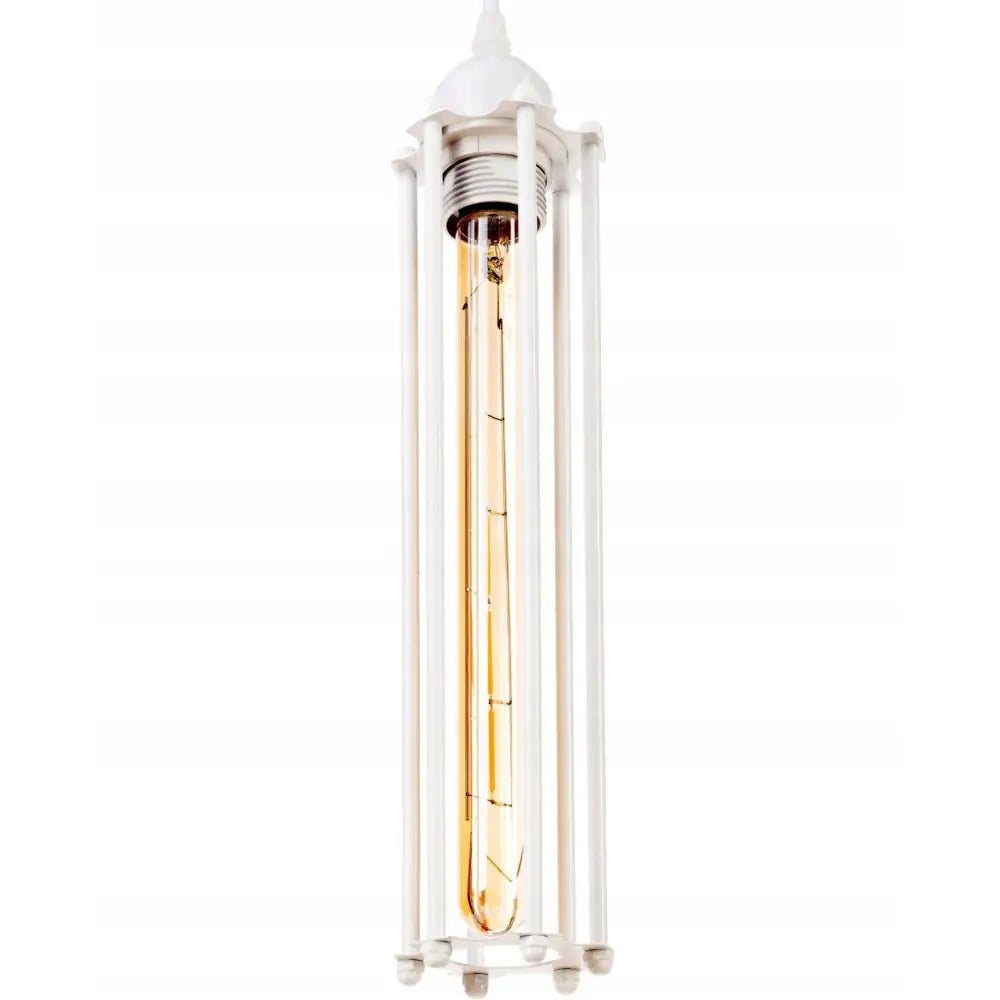 Rustikk T30 Hengende Lampe i Hvit Loftsmetall (mpl-05a)