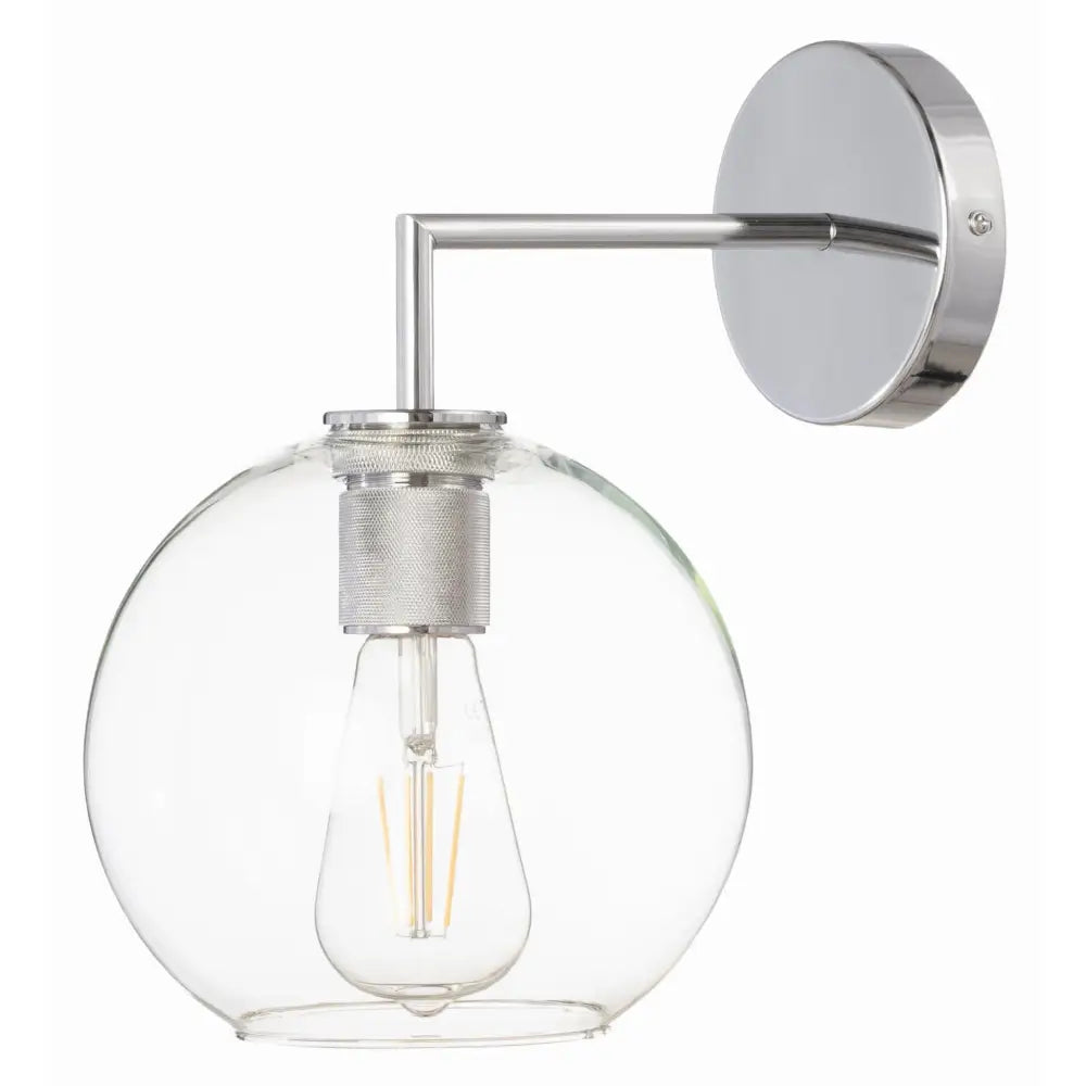 Sateng Metallvegglampe Madrid Glasskule