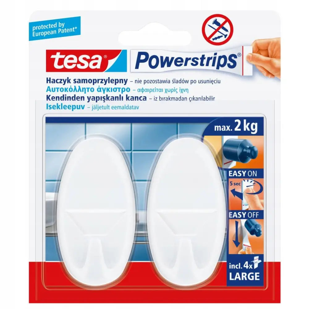Selvklebende Powerstrips Kroker 2 Stk Store Ovale