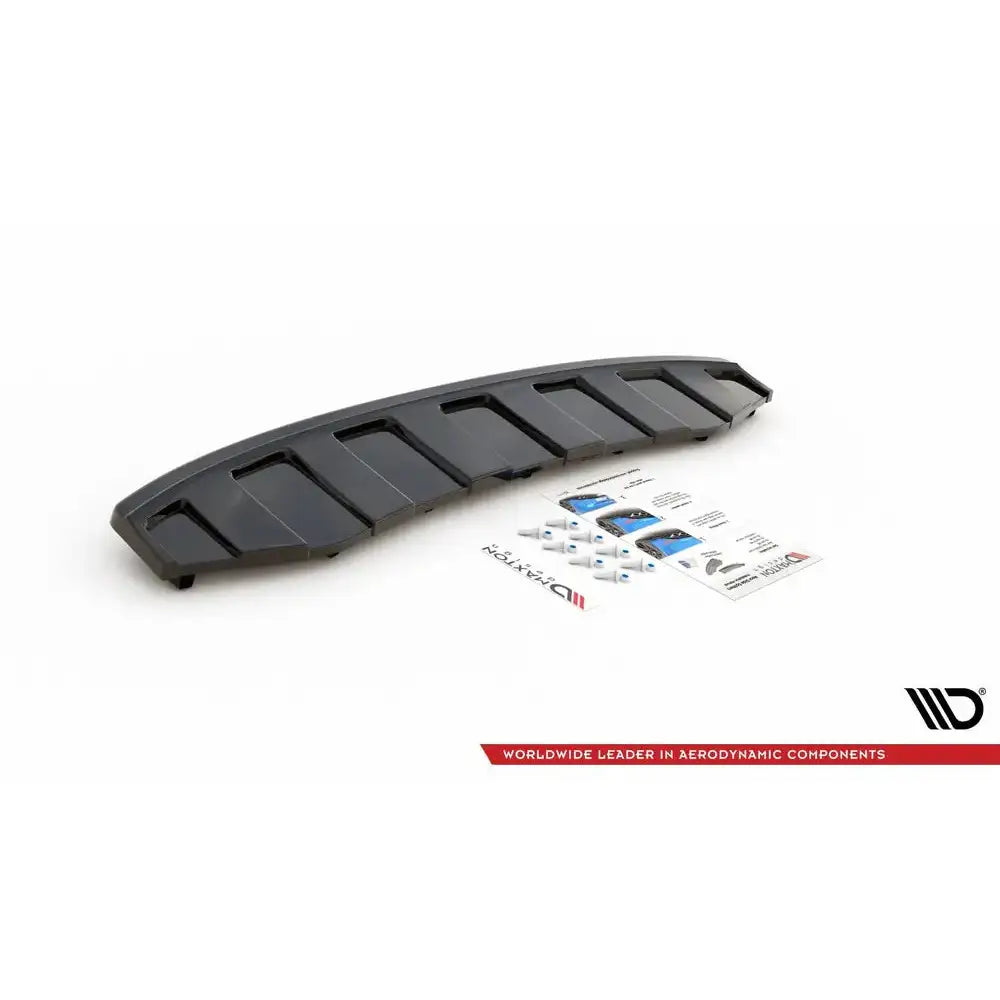 Sentersplitter bak (med Vertikale Finner) Audi A6 C7 S-line Avant Exhaust 2x1