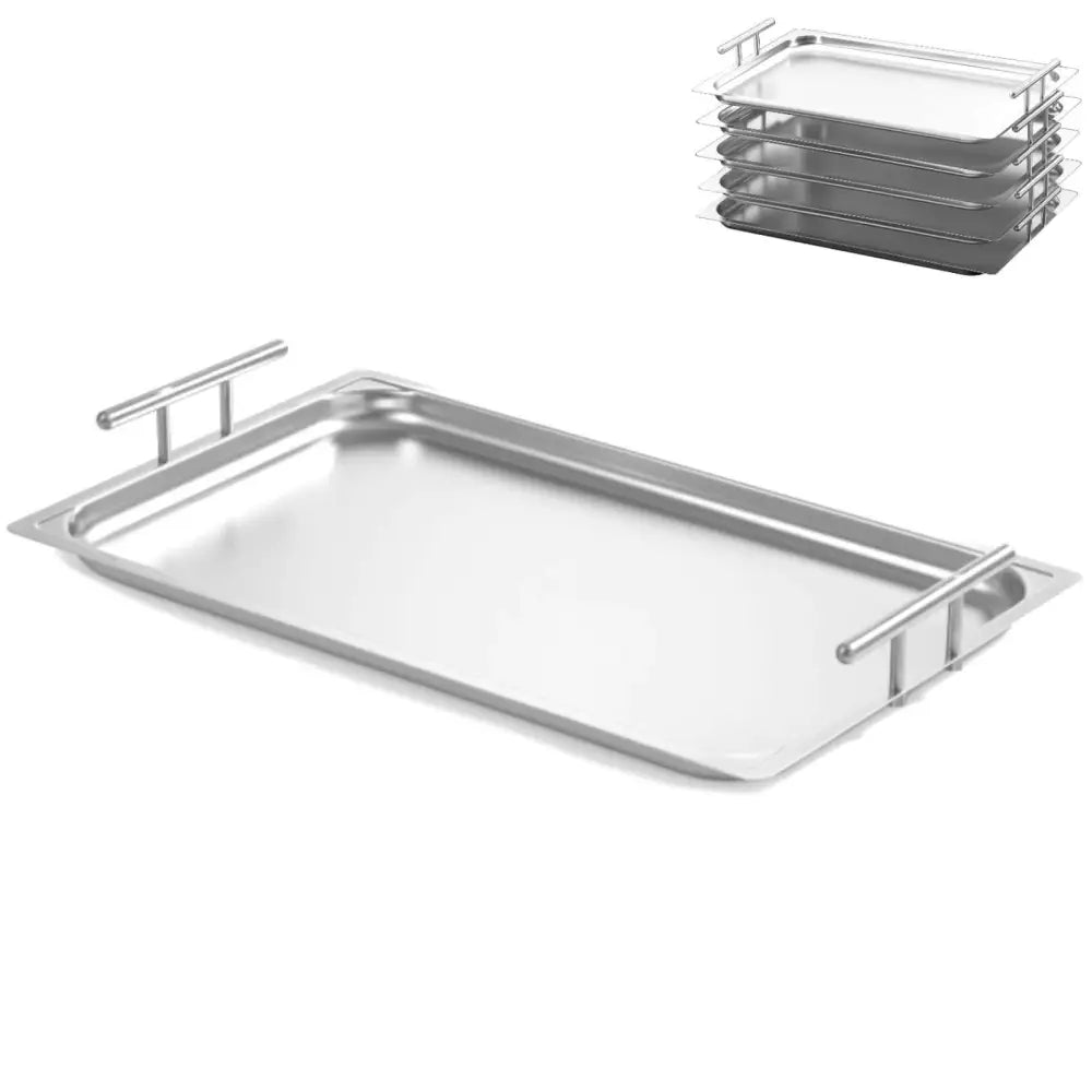 Serveringsskuff med Håndtak Ståltrinn Gn 1/1