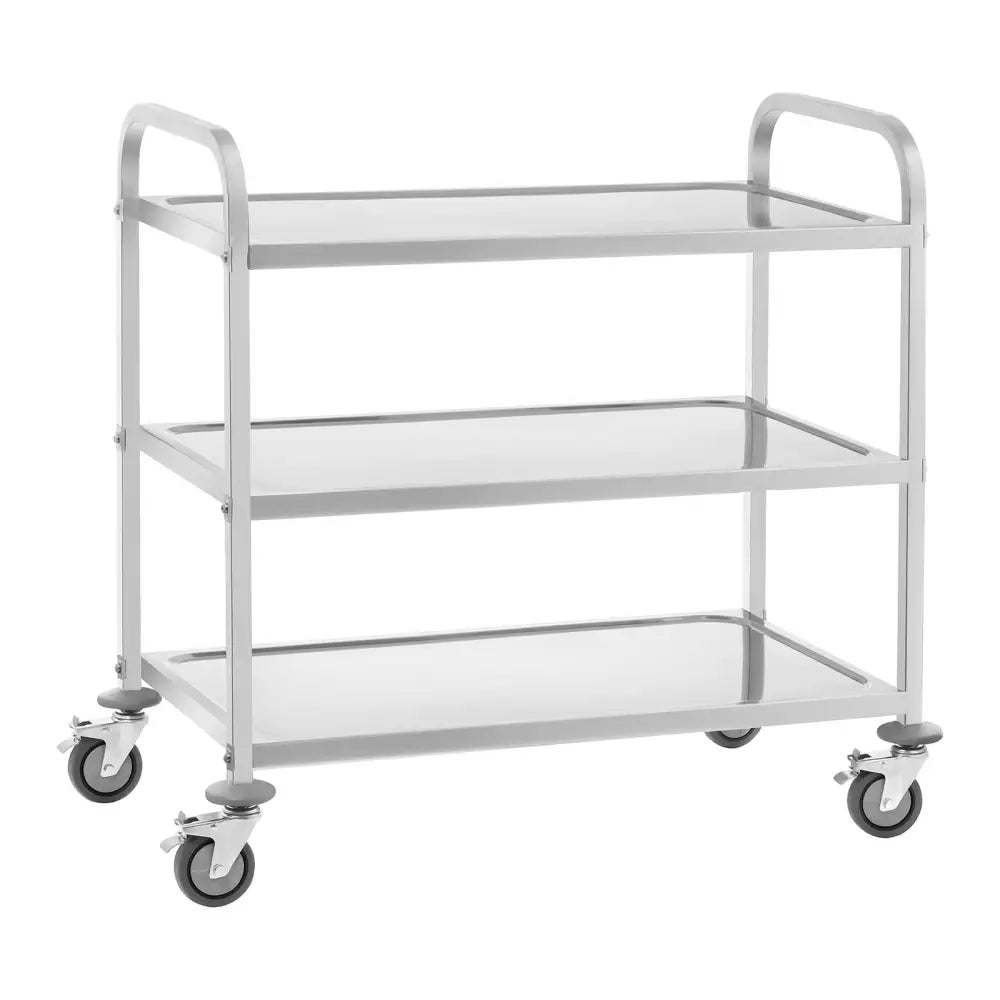 Serveringsvogn 3-hylle 150 Kg Rustfritt Stål Rcsw-6.2