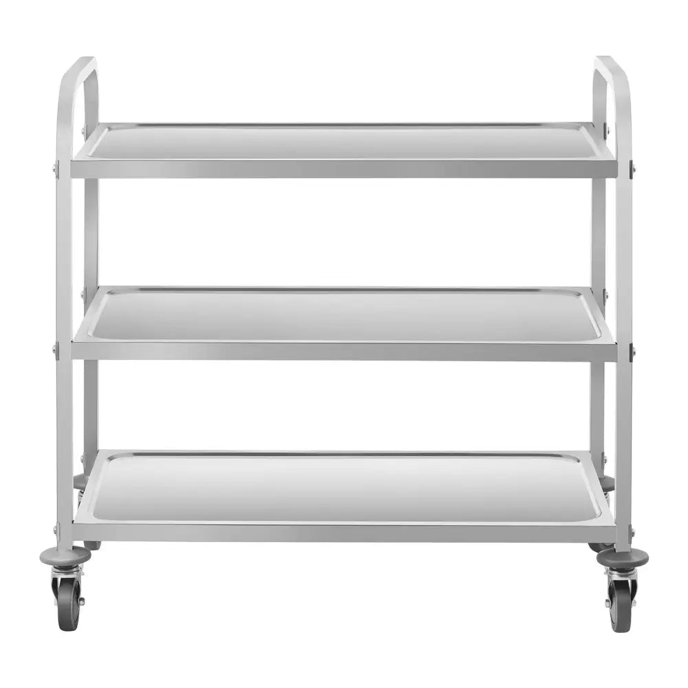 Serveringsvogn 3-hylle 150 Kg Rustfritt Stål Rcsw-6.2