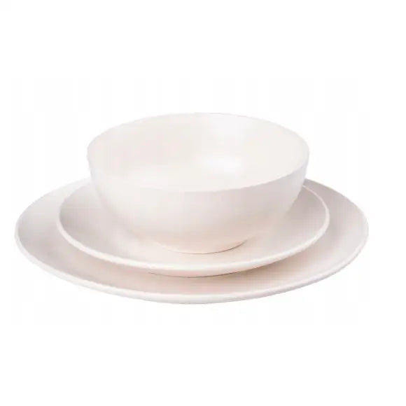 Servise til 6 Personer med Bolle Beige Tallerkensett 18 Deler Matt